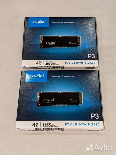 SSD Crucial P3 4tb (новый)