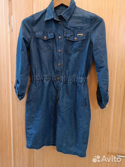 Джинсовое платье xs