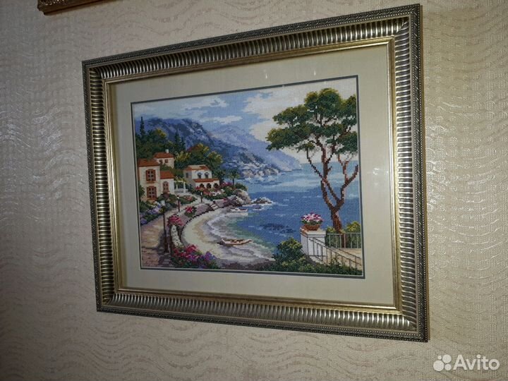 Картина вышитая крестиком