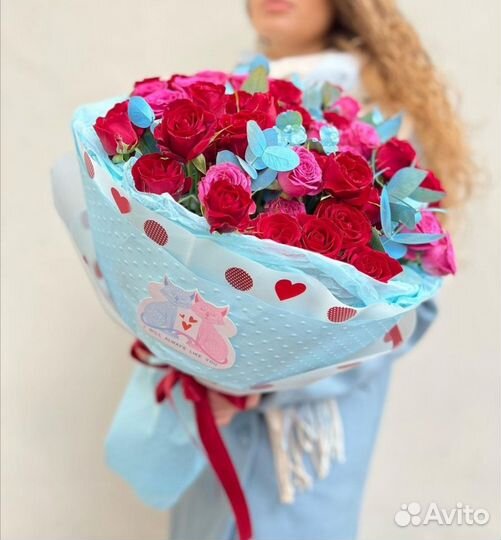 Красные Розы от 15шт