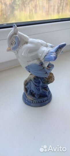 Статуэтка синица. 1950-60 года. Фарфор