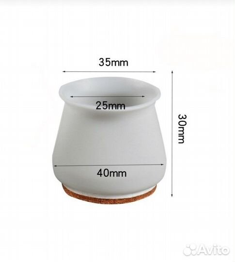 Накладки на ножки мебели