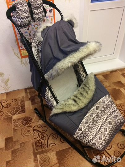 Коляска санки