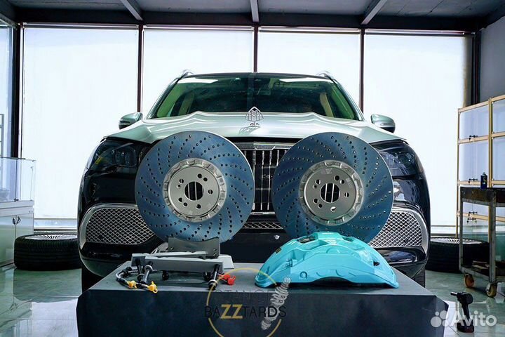 Тюнинг тормоза Audi A8 усиленные Akebono 10N перед