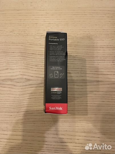 Sandisk extreme ssd 4TB новый накопитель