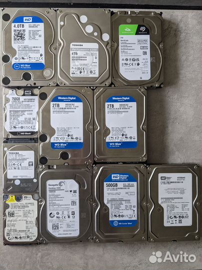 Жесткие диски HDD 1-4TB