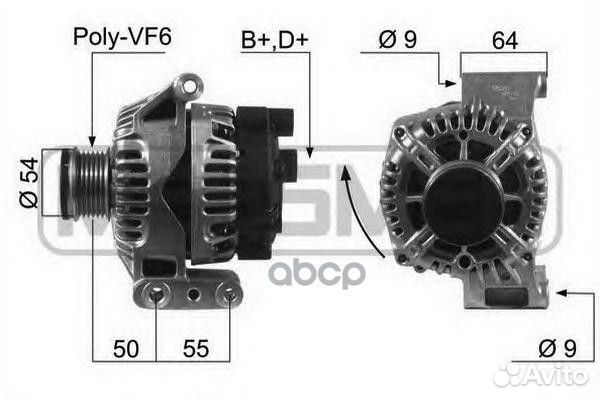 Генератор fiat doblo, opel astra H 1.3 diesel 2