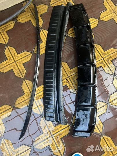 Диффузор на задний бампер priora