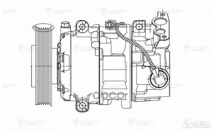 Компрессор renault megane III (08) lcac0914 luzar