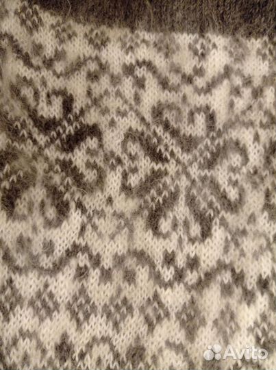 Пуховый длинный кардиган-пальто с капюшоном