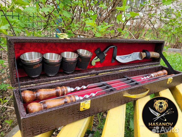 Шашлычный набор для пикника подарочный