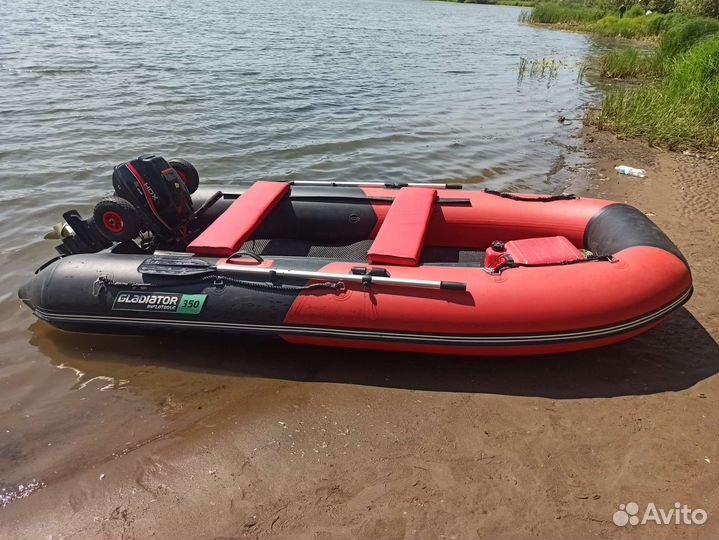 Надувная лодка с мотором бу
