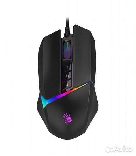 Игровая проводная мышь A4Tech Bloody W60 Max, черн