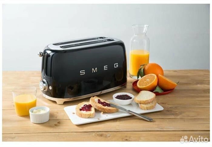 Тостер Smeg TSF02bleu, черный