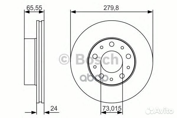 Диск тормозной PSA/fiat boxer/jumper/ducato 02