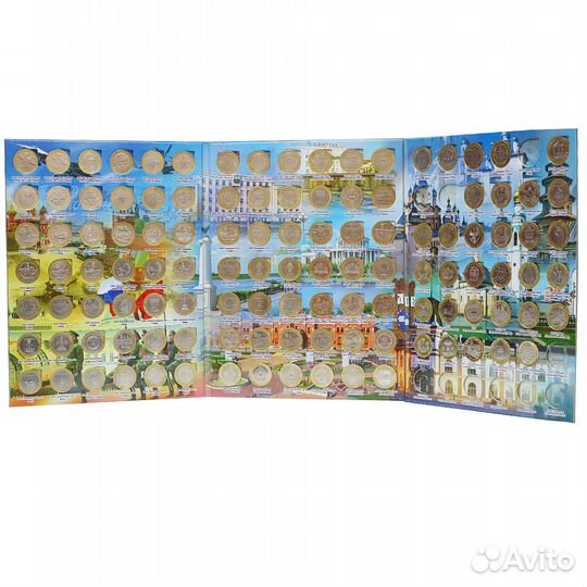 Полный набор биметаллических 10р монет (без чяп)