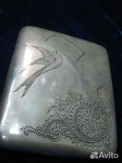 Портсигар серебро 84 проба