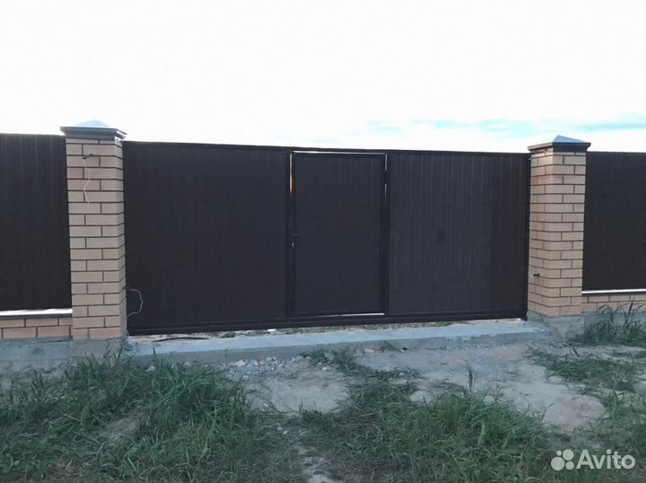 Откатные ворота. Изготовление и монтаж