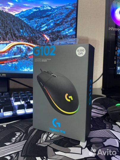 Игровая мышь Logitech G102 lightsync