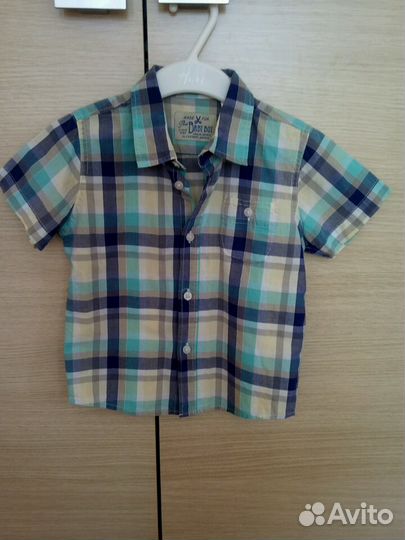Рубашка для мальчика с коротким рукавом
