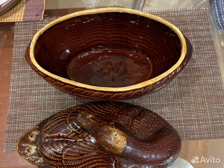 Посуда Утятница керамическая