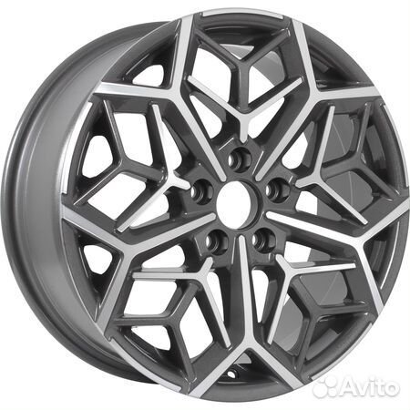 KDW KD1710 : 7x17 5*108 Et:50 Dia:63,3 Grey Front Polished