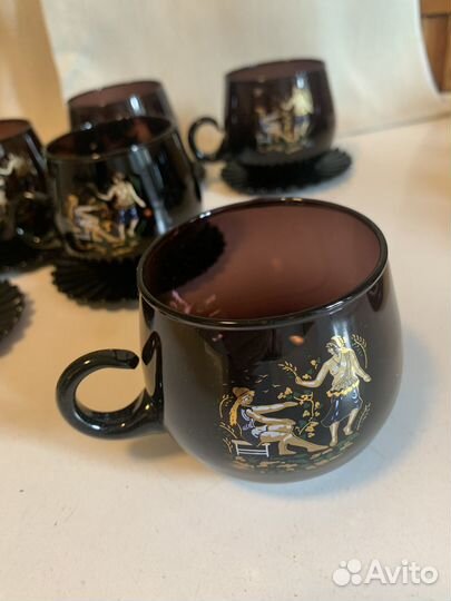 Набор кфейный стеклянный