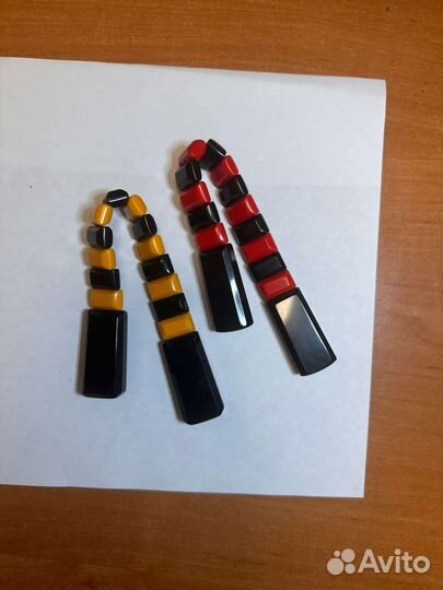 Чётки из эбонита и цветного бильярдного шара