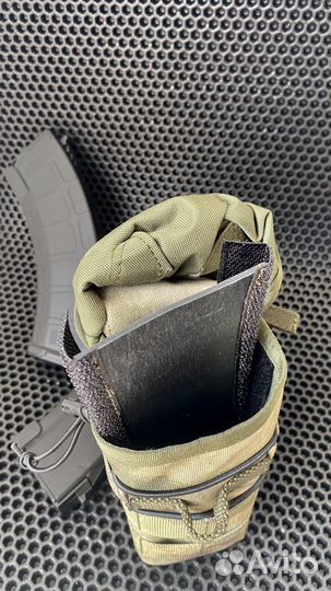 Подсумок ак для 2 магазинов мох