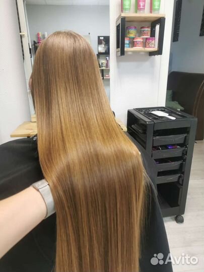 Кератиновое выпрямление волос ботокс SPA уход