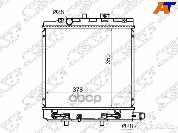 Радиатор Mazda Demio 96-02 / Ford Festiva 96-03