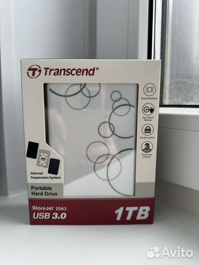 Transcend Внешний жесткий диск USB 1Tb StoreJet