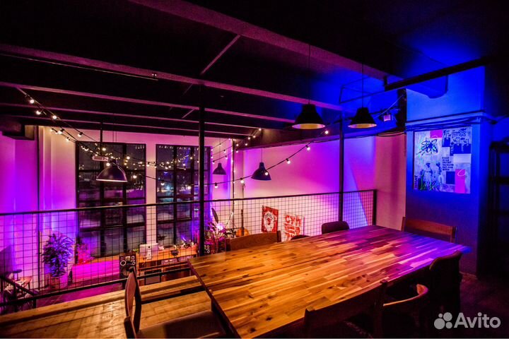 Аренда лофта с панорамными окнами для вечеринки