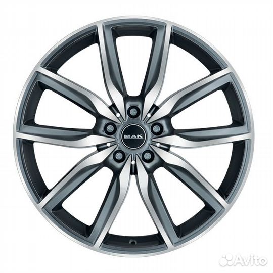 MAK Allianz : 9,5x19 5*112 Et:39 Dia:66,6 Gunmetal Mirror Face