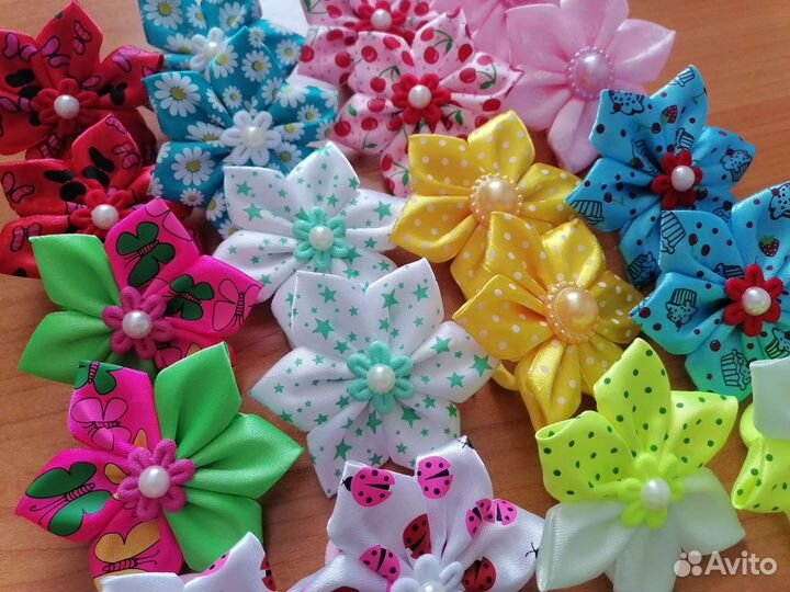 Бантики для девочек ручной работы