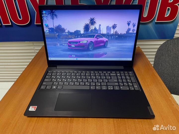 Тонкорамочный ноутбук / как новый / 16gb