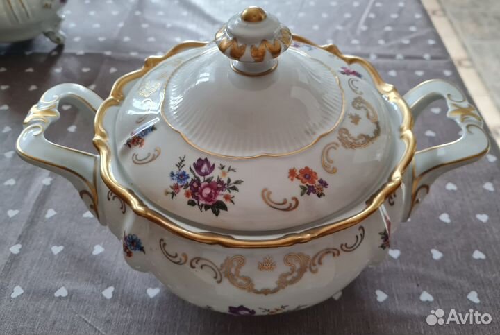 Супница фарфоровая, ГДР, 1974 год