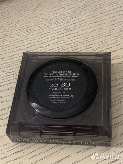 Кушон для лица clio чёрный матовый