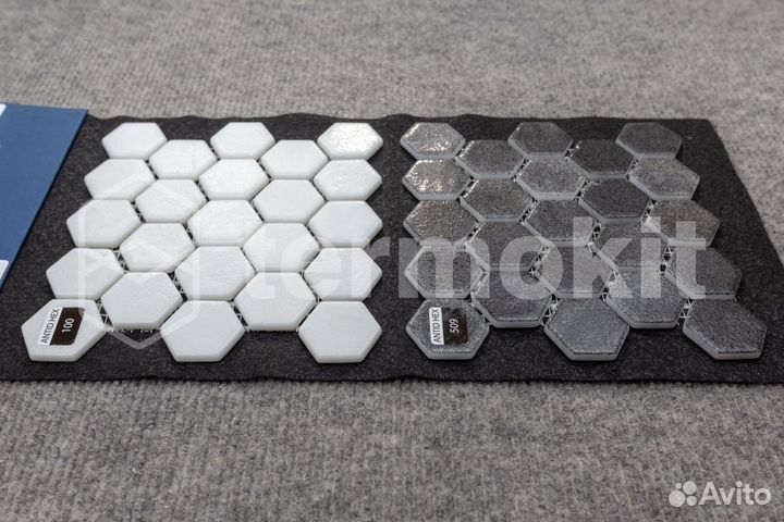 Мозаика Стеклянная Vidrepur Antislip Hex №509 Antid. (на сетке) 30,7x31,7