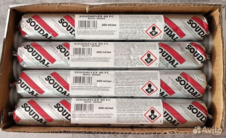 Полиуретановый клей-герметик soudal soudaflex 40FC