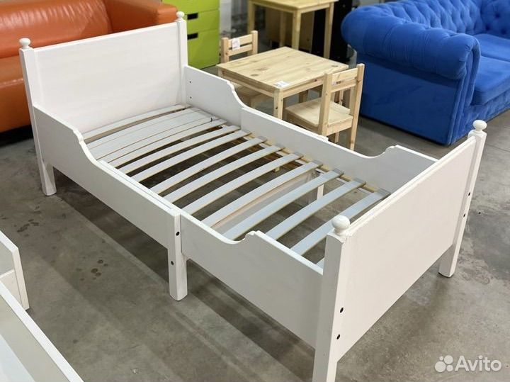 Детская раздвижная кровать Лексвик + матрас