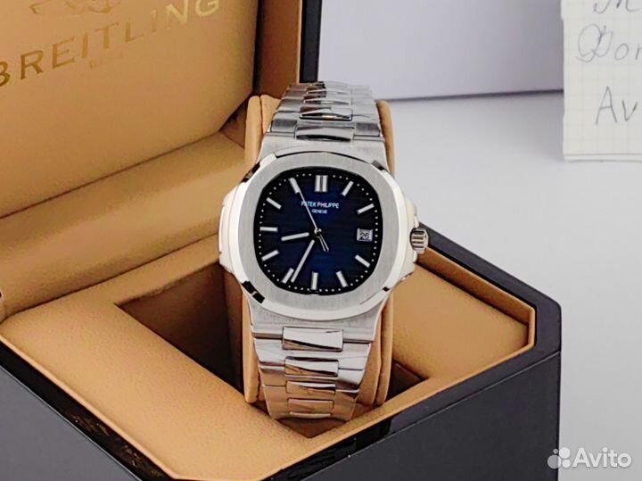 Часы мужские Patek Philippe Nautilus lux blue