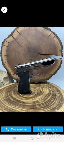 Металлический пистолет зажигалка Макаров