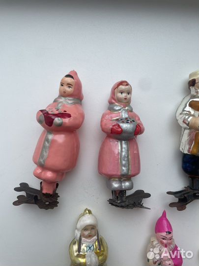 Елочные игрушки СССР на прищепке