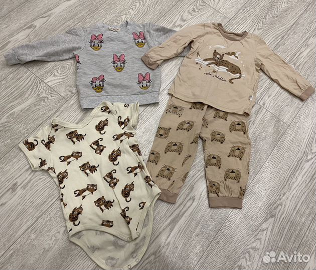 Одежда пакетом для девочки 86 92