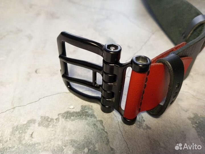 Ремень кожаный ручной работы