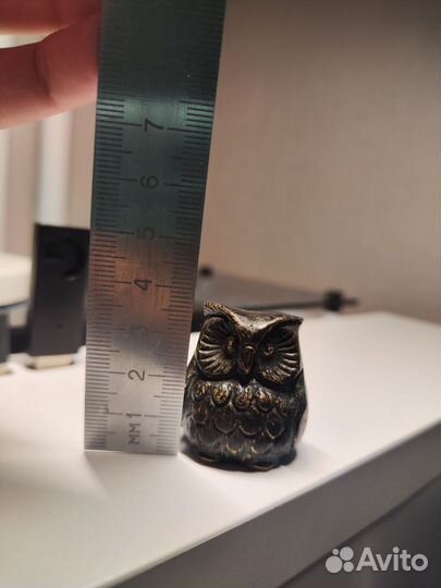 Сова бронза фигурка