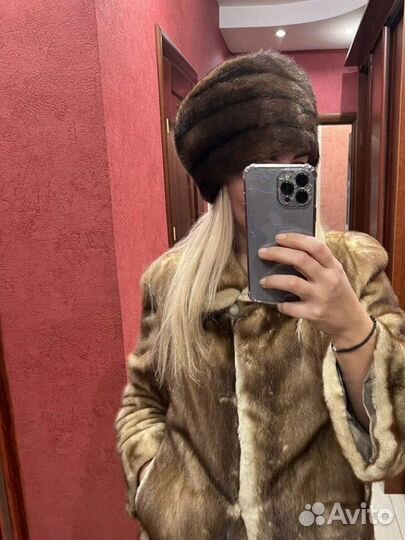 Шапка меховая норка 2 шт