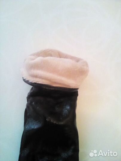 Перчатки женские кожаные