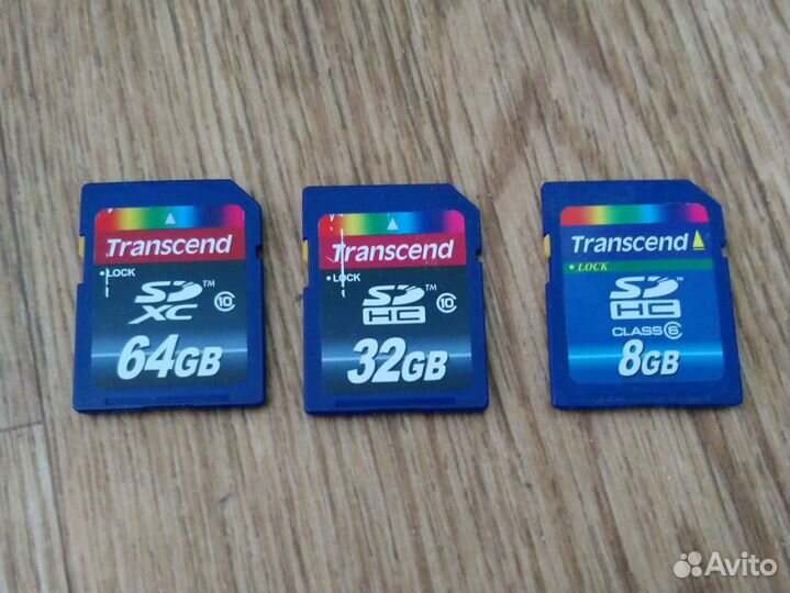 Карты памяти CF, XQD, SD